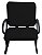 02 Cadeiras para Escritório para Obesos até 250kg Preto - Imagem 4