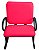 02 Cadeiras para Escritório para Obesos até 250kg Rosa - Imagem 4
