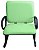 02 Cadeiras para Escritório para Obesos até 250kg Verde - Imagem 2