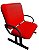02 Cadeiras para Escritório para Obesos até 250kg Vermelho - Imagem 3