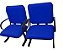 02 Cadeiras para Escritório para Obesos até 250kg Azul - Imagem 1