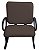 02 Cadeiras para Escritório para Obesos até 250kg Marrom - Imagem 4