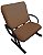 02 Cadeiras para Escritório para Obesos até 250kg Caramelo - Imagem 5