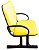 02 Cadeiras para Escritório para Obesos até 250kg Amarelo - Imagem 7