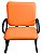 Cadeira para Escritório para Obesos até 250kg Laranja - Imagem 3