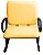 Cadeira para Escritório para Obesos até 250kg Amarelo - Imagem 5