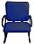 Cadeira para Escritório para Obesos até 250kg Azul - Imagem 3