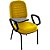 Cadeira Escolar Universitária para Escolas e Faculdades Gomada Linha Blenda Amarelo - Imagem 1