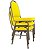 03 Cadeiras para Hotel e Auditório Linha Hotel Amarelo - Imagem 1
