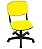 Cadeira Giratória para Auditórios Linha Hotel Auditório Amarelo - Imagem 1