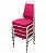 Kit com 4 Cadeiras Empilháveis Linha Hotel Plus Rosa - Imagem 1
