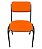 Cadeira Empilhável para Auditórios Linha Hotel Smart Laranja - Imagem 1