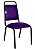 Cadeira Empilhável para Hotelaria Linha Hotel Fremon Roxo - Imagem 1