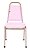 Cadeira Empilhável para Hotelaria Linha Hotel Jersey Rosa - Imagem 2