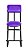 Banqueta para Seguranças, Vigilantes e Vigias Linha Security Roxo - Imagem 2