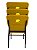 03 Cadeiras Empilhável para Igrejas Evangélicas Linha Church Amarelo - Imagem 2