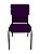 03 Cadeiras Empilhável para Igrejas Evangélicas Linha Church Roxo - Imagem 4