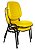 02 Cadeiras Empilhável para Igrejas Evangélicas Linha Holy Amarelo - Imagem 3