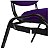 02 Cadeiras Empilhável para Igrejas Evangélicas Linha Holy Roxo - Imagem 3