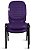 02 Cadeiras Empilhável para Igrejas Evangélicas Linha Holy Roxo - Imagem 2