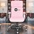 Cadeira Original Eames Presidente com Rodinhas Cromadas e Anti Risco Linha Capa em Madeira Rosa Claro - Imagem 2