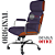 Cadeira Original Eames Presidente com Rodinhas Cromadas e Anti Risco Linha Capa em Madeira Roxo - Imagem 6