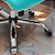 Cadeira Original Eames Diretor com Rodinhas Cromadas e Anti Risco Linha Capa em Madeira Verde Água - Imagem 4