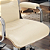 Cadeira Original Eames Diretor com Rodinhas Cromadas e Anti Risco Linha Capa em Madeira Bege - Imagem 3