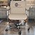 Cadeira Original Eames Diretor com Rodinhas Cromadas e Anti Risco Linha Capa em Madeira Bege - Imagem 2