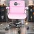 Cadeira Original Eames Diretor com Rodinhas Cromadas e Anti Risco Linha Capa em Madeira Rosa Claro - Imagem 2