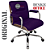 Cadeira Original Eames Diretor com Rodinhas Cromadas e Anti Risco Linha Capa em Madeira Roxo - Imagem 3