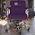 Cadeira Original Eames Diretor com Rodinhas Cromadas e Anti Risco Linha Capa em Madeira Roxo - Imagem 2