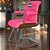 Cadeira Original Eames Interlocutor Cromada Linha Capa em Madeira Rosa Pink - Imagem 3