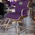 Cadeira Original Eames Interlocutor Cromada Linha Capa em Madeira Roxo - Imagem 1