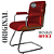 Cadeira Original Eames Interlocutor Cromada Linha Capa em Madeira Vermelho - Imagem 6