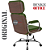 Cadeira Original Eames Presidente com Rodinhas Cromadas e Anti Risco Linha Capa em Madeira Escura - Verde Escuro - Imagem 6