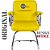 Cadeira Original Eames Interlocutor Cromada Linha Capa em Madeira Escura - Amarelo - Imagem 4