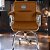 Cadeira Original Eames Interlocutor Cromada Linha Capa em Madeira Escura - Caramelo - Imagem 2