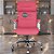 Cadeira Original Eames Presidente com Rodinhas Cromadas e Anti Risco Linha Capa em Madeira Clara - Rosa Pink - Imagem 2