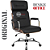 Cadeira Original Design Office Eames Presidente com Rodinhas Cromadas e Anti Risco Linha Capa em Madeira Clara - Preto - Imagem 7