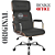 Cadeira Original Design Office Eames Presidente com Rodinhas Cromadas e Anti Risco Linha Capa em Madeira Clara - Preto - Imagem 5