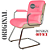 Cadeira Original Eames Interlocutor Cromada Linha Capa em Madeira Clara - Rosa Pink - Imagem 4