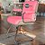 Cadeira Original Eames Interlocutor Cromada Linha Capa em Madeira Clara - Rosa Pink - Imagem 1