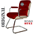 Cadeira Original Eames Interlocutor Cromada Linha Capa em Madeira Clara - Vermelho Vinho - Imagem 4