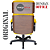 Cadeira Original Eames Presidente com Rodinhas Black e Anti Risco Linha Capa em Madeira - Amarelo - Imagem 7