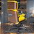 Cadeira Original Eames Presidente com Rodinhas Black e Anti Risco Linha Capa em Madeira - Amarelo - Imagem 3