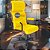 Cadeira Original Eames Presidente com Rodinhas Black e Anti Risco Linha Capa em Madeira - Amarelo - Imagem 1
