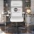 Cadeira Original Eames Presidente com Rodinhas Black e Anti Risco Linha Capa em Madeira - Branco - Imagem 2