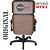Cadeira Original Eames Presidente com Rodinhas Black e Anti Risco Linha Capa em Madeira - Preto - Imagem 7