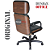 Cadeira Original Eames Presidente com Rodinhas Black e Anti Risco Linha Capa em Madeira - Preto - Imagem 6